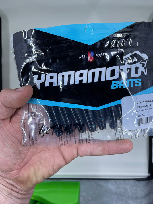 Yamamoto Yamatanuki 2.5" (Black / Large Blue Flake)