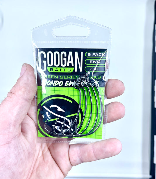 Googan Green Series Mondo Ewg Hook 5pk (6/0)