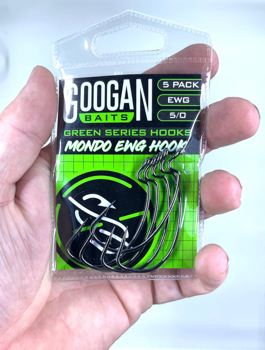 Googan Green Series Mondo Ewg Hook 5pk (5/0)