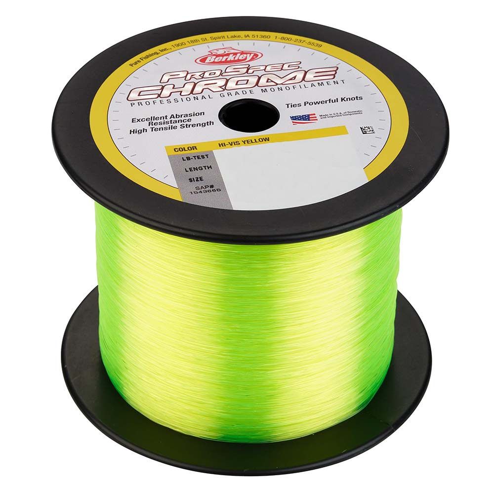 Berkley ProSpec Chrome Hi-Vis Yellow Monofilament - 130 lb - 2000 yds - PSC5B130-HVY [1543435]