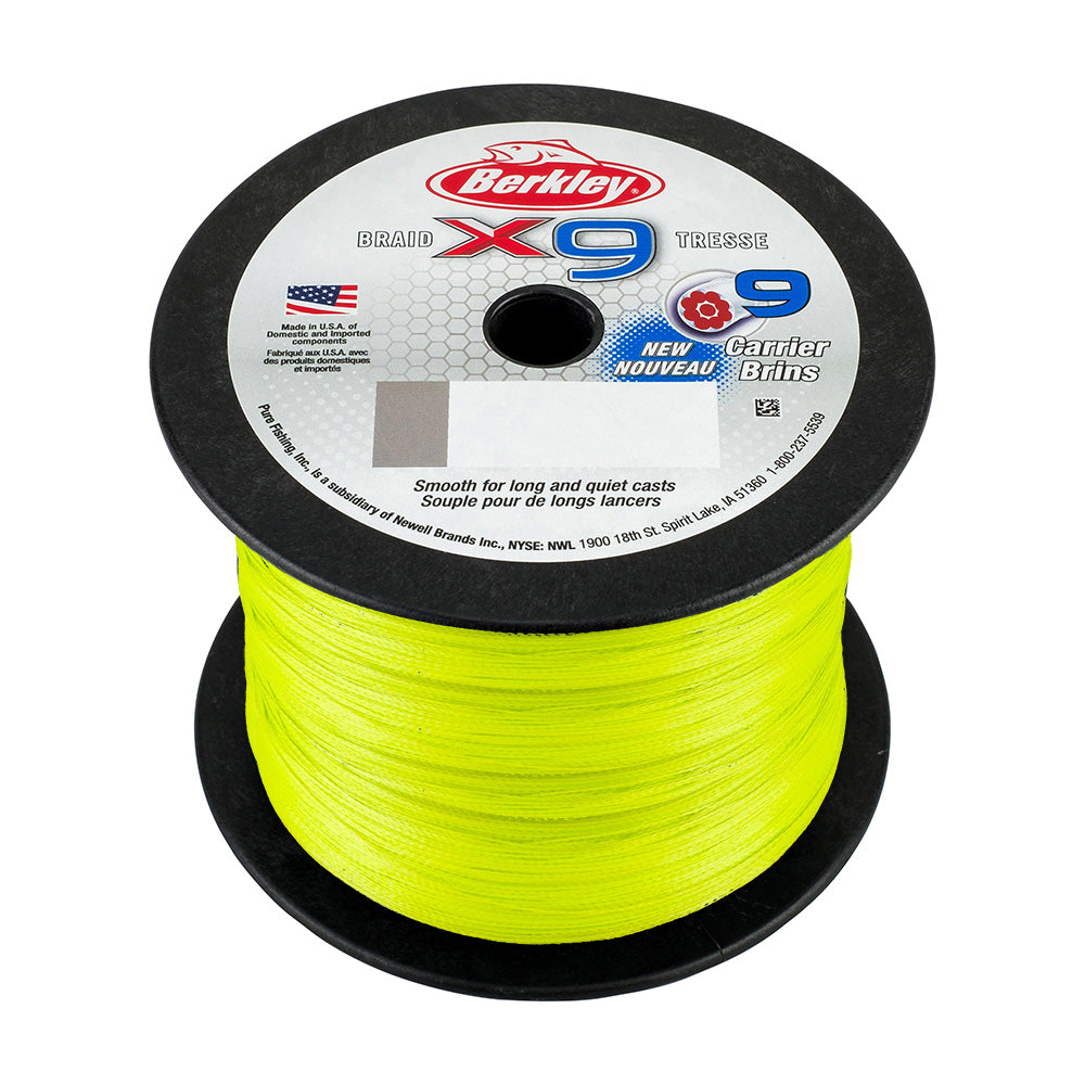 Berkley x9 Flame Green Braid - 100lb - 2188 yds - X9BBK100-GG [1486880]