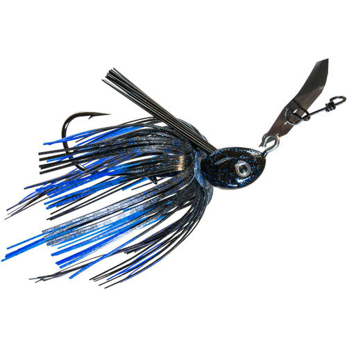 Zman Weedless Project Z Chatterbait 3/8oz (Black/Blue)