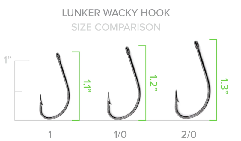 Googan Green Series Lunker Whacky Hook 5pk (2/0)