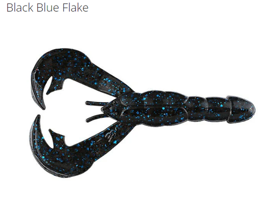 Strike King 4" Rage Craw (Black Blue Flake)